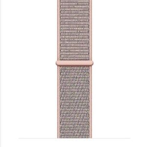 apple series 4 40mm Pink Sand Sport Loop